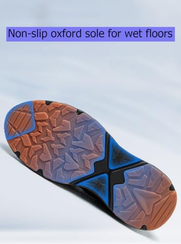 ZEPYFXIT Arbeitsschuhe Herren Damen S3 Sicherheitsschuhe mit Stahlkappe Leicht rutschfest Atmungsaktiv Wasserdicht Sommer Stahlkappenschuhe(Schwarz, Größe 38)