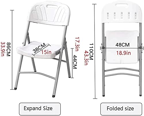 Petit tabouret pliant avec dossier plastique : léger, portable et robuste - 3