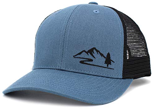 Image of KBETHOS Men's Women's Explore The Outdoors Mountains Scenery Unisex Trucker Baseball Cap