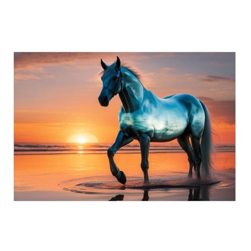 Cheval transparent montre son moi GAEKKO poster 50x50 cm pour salon moderne