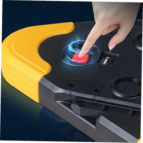 Triangle de sécurité réfléchissant LED compact avec support stable et lampe de travail