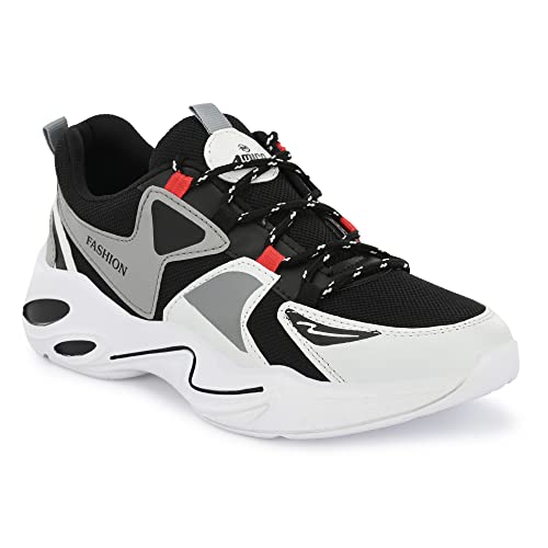 Amico Men's & Boys Multicolor Running Casual Sports Shoes (Grey, Numeric_8)