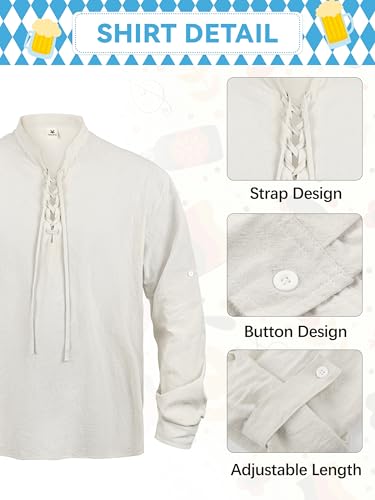 Lederhosen Men, Oktoberfest Outfits Men Oktoberfest Costume German Bavarian Lederhosen Halloween Costume Set2