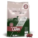 ReaVET HYPOCONCEPT Hundetrockenfutter Lamm – Single-Protein mit Frischfleisch I Weizenfrei & ohne Zucker Trockenfutter für alle Hunde & Rassen, auch für Sensible Hunde & Allergikerfreundlich I 12,5kg