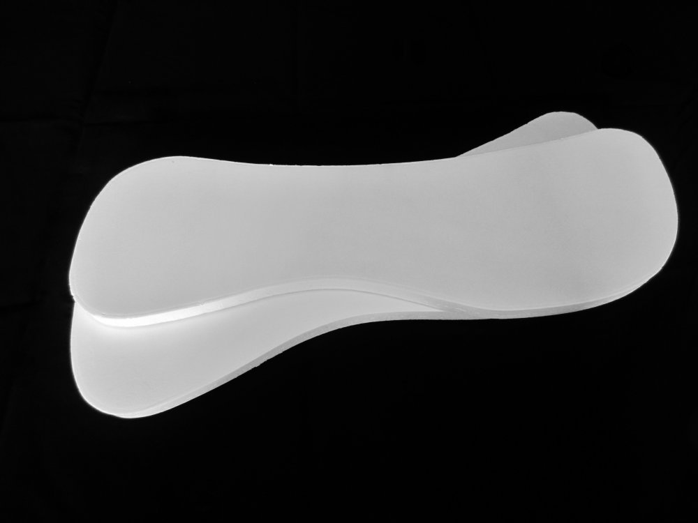 1 Paar Einlagen für Sattelunterlagen oder Pads, Verschiedene Formen und Materialien