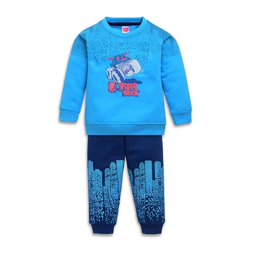 Image of LuvLap Baby Boys Full Sleeve Sweatshirt & Pyjama Set Pack of 1