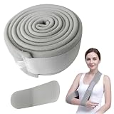ZCAYJR Fascia di Supporto per Braccio L 175cm Bianca | Tutore Spalla e Gomito Regolabile | Chiusura in Velcro | Leggero e Imbottito | Per Uomo Donna e Bambino – Recupero Post-Operatorio