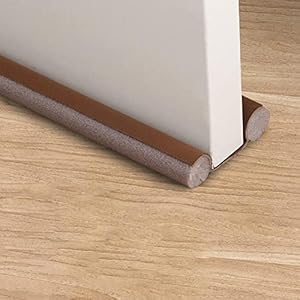 Jeanny Tochtstrip voor deuren, deurafdichtingen, tochtstopper met dubbele afdichting, noise blocker, deur, tochtstopper, windstopper, deurtochtstopper ter bescherming tegen tocht en lawaai