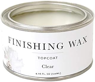 Jolie Finishing Wax - Protective topcoat Paint - Use on interior furniture, cabinets, walls, home decor and accessories - Odor-Free, Non-Hazardous - Clear - 120 ml