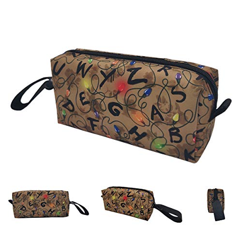Makeup Bag Stranger Things Portable Cosmetic Bags with Zipper Toiletry Wallet Hangbag Pen Organizer Case
