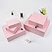 UoeRing 1 Pcs Pink Gift Box 9.5x6x3 inch Small Luxury Gift Box for Presents with Magnetic Lid Collapsible,Birthday,Christmas,Contains Card, Ribbon, Tissue Paper,Shredded Paper Fille