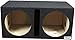 Bbox Dual Vented 15 Inch Subwoofer Enclosure - Pro Series Dual Vented SPL Car Subwoofer Boxes & Enclosures - Premium Subwoofer Box Improves Audio Quality, Sound & Bass - Nickel Finish Terminals