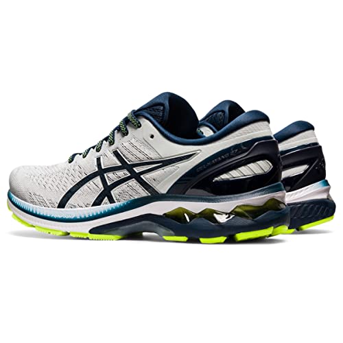 ASICS Men's GEL-Kayano 27 Running Shoes, 7, GLACIER GREY/FRENCH BLUE