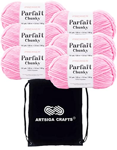 Premier Yarns Parfait Chunky Chenille Bubblegum 1150-8