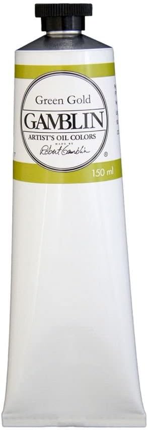 Gamblin Artist Oil, 150ml Tube, Green Gold (2290)