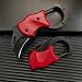 INGONEON 【2025 Updated Version】 Mini Box Cutter with Safety Lock, Self-Defense Keychain Box Cutter, 1.34-Inch Blade, Compact Folding EDC Tool for Everyday Carry (Red)