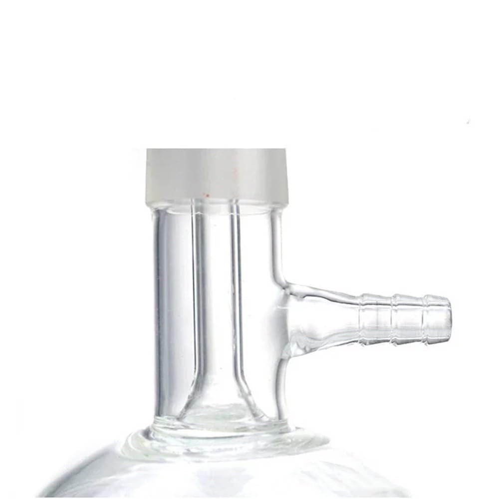 Cristalería de Laboratorio Embudo de vidrio de laboratorio con boca de succión lateral, puerto de molienda estándar de 30 ml a 1000 ml, n.° 24, 1 unidad(1000ml)