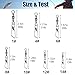 JSHANMEI Fishing Swivels Snap Swivels, Barrel Swivels with Safety Snaps High Strength Solid Rings Fishing Swivels Freshwater Saltwater Snap Connector #4 100pcs