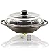 Berndes Wok con Tapa de Cristal y Accesorios, Aluminio, Negro, 32 cm cm, 3 Unidades de Medida