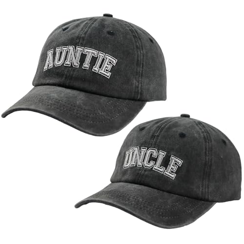 Image of SHANVANKE Auntie Uncle Hat, Adjustable Cotton Embroidered Baseball Cap