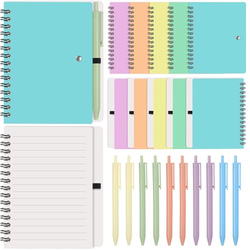 Petit carnet à spirales Resurhang avec stylo en lot pour cadeau de reconnaissance