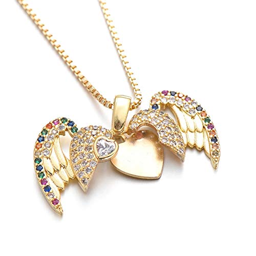Bijoux cadeau d'anniversaire de mariage : collier cœur d'ange