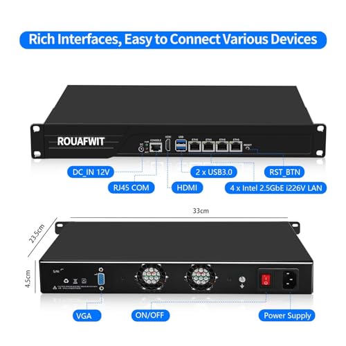 Firewall para rack de 13 pulgadas ideal como mini servidor OPNsense 5