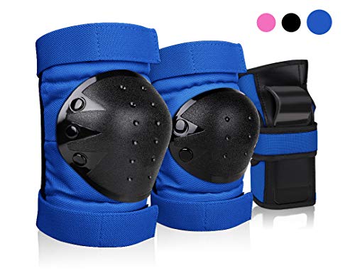 DEKINMAX Knee Pads for Kids & Youth Protective Gear Set, Knee Pads Elbow