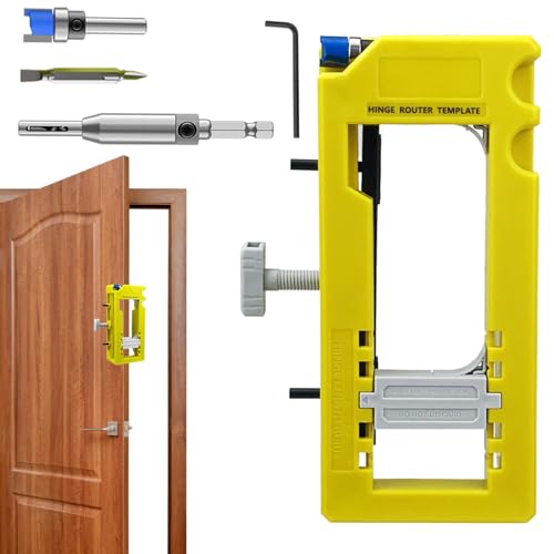 Door Hinge Installation Kit, Stable Door Lock Installation Kit Door Latch Installation Kit with Removable Inserts for Installing Deadbolts and Locksets, 20x8.9x5.5cm
