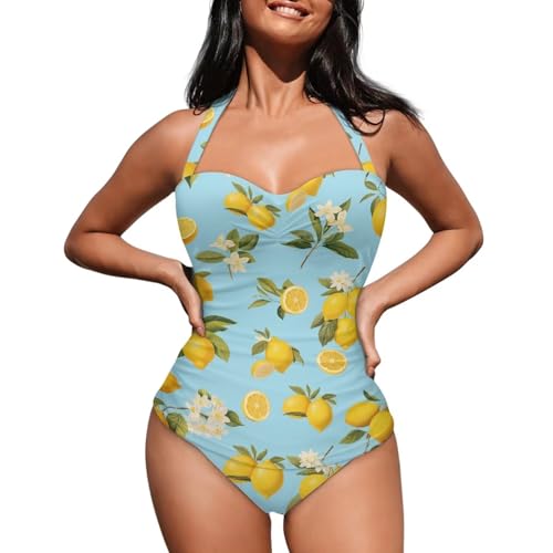 One Piece Swimsuit Women's Cosy Swimwear with Halter Strap Bathing Suit Monokini for Ladies Swimming Surfing3
