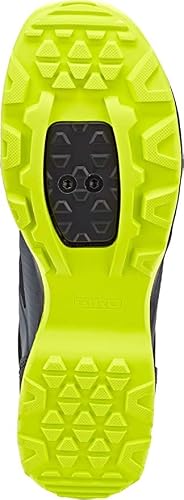 Giro Gauge Mens Mountain Cycling Shoes - Dark Shadow/Citrine Green Cover (2020), 45 #TOP3