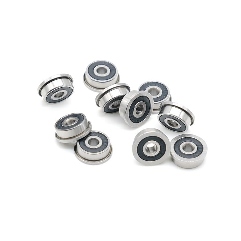 Rodamiento F623 RS 3x10x4 mm ABEC-7 10 piezas Rodamiento con brida Rodamientos de bolas F623-RS Rodamientos F623RS for impresión 3D