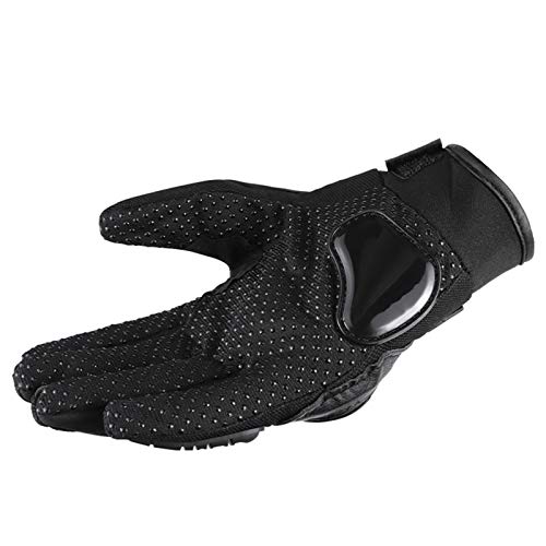 Sangmei Luvas masculinas para motocicleta Luvas de dedo completo para motocicleta Luvas de resistênc