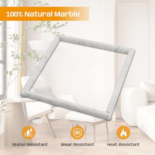 Adolif 15 Pcs Carrara White Marble Pencil Trim Liner, 3/4"X12" Bullnose Tile Edge Trim for Kitchen and Shower Wall, Polished by Adolif - Image 5