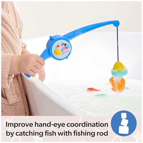 image for Ms. Rachel Official Counting Fishes Playset with 5 Floatable Toy Fish,