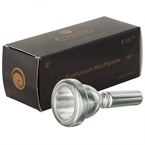 Cecilio Standard Euphonium Mouthpiece, Silver Plated, Size 6.5 AL