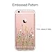 Unov Case Compatible with iPhone 6s Plus iPhone 6 Plus Case Clear with Design Soft TPU Bumper Shock Absorption Slim Embossed Pattern Protective 5.5 inch (Flower Bouquet)