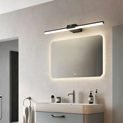 LED espejo apliques de pared interior largos con interruptor y luz cálida 6