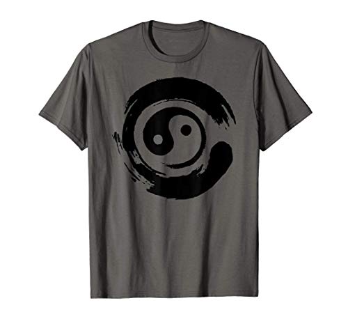 Yin Yang Symbol in Enso Circle | Japanese Zen Gift T-Shirt