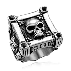 a: Skull Signet Ring-Silver