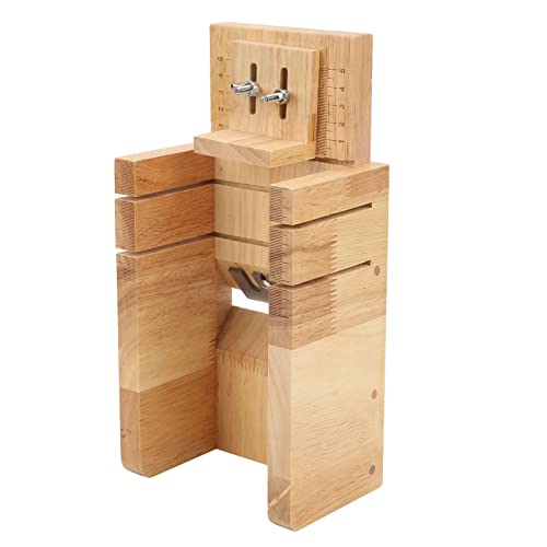 Fdit Cortador de de Madera de Roble Ajustable con Báscula y Cuchilla Inferior Cortadora de Hecha a Mano Herramienta para Derretir y Verter Pudín de Pastel de en