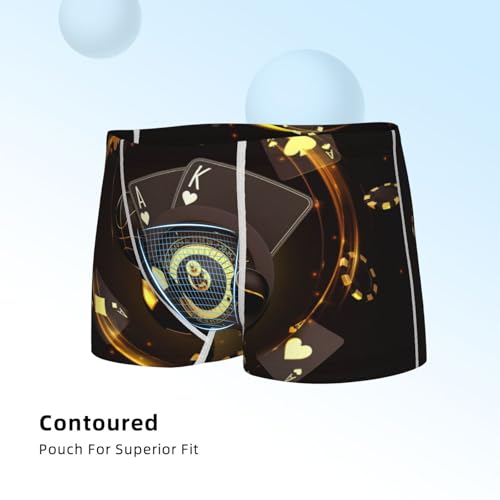 Boys' Cotton Boxer Brief Soft Underwear-Casino Card Soccer4