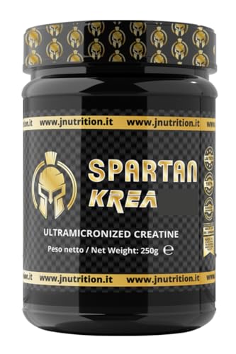 JNutrition Spartan Krea Creatina Monoidrata Ultra-micronizzata in polvere, Creatina Pura (NEUTRA, 250)
