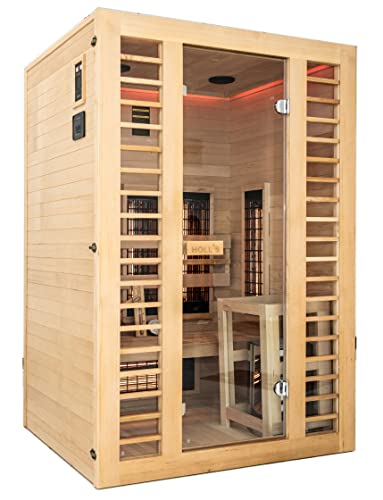 Holl's, Hybrid-Sauna aus 2 Sitzen komplett 3,5 kW Holls, Garten, Schwimmbäder, Spas und Accessoires, Außensaunen und Ersatzteile, Saunen, HL-VS02-PK