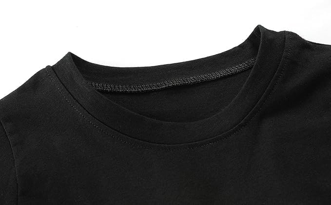 Halloween Shirt for Boy Pumpkin Spooky Vibes Ghost Stripe Long Sleeve T-Shirt Kids Dancing Skeleton Boo Tops 2-7 Years - Image 4