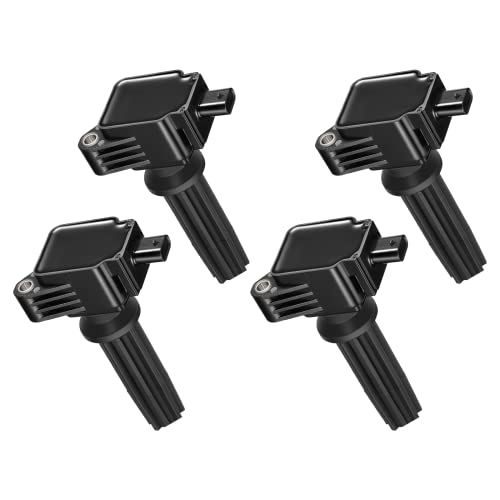 Image of BDFHYK Ignition Coil Pack Set of 4 Compatible with Lincoln MKZ MKC, Compatible with Ford Escape Explorer Focus Fusion Mustang 2.0L 2.3L 2.5L l4 Replacement for C1816 UF-670 DG546