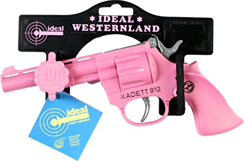 J.G. Schrödel 4029120 - Kadett 100-Schuss auf Tester Pistole, 19cm, rosa