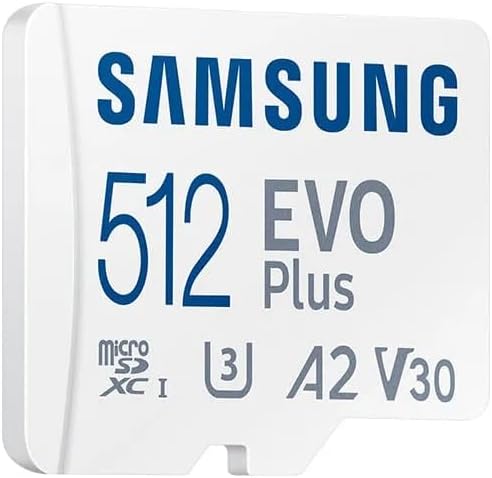 Samsung EVO Plus 512GB MicroSDXC Card UHS-I U3 with SD Adapter - 4