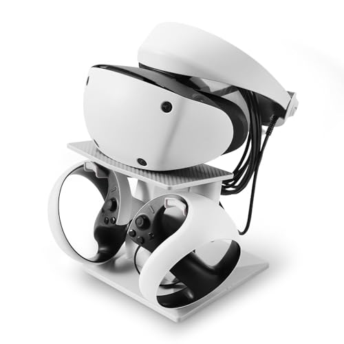 Soporte para auriculares VR2 con base estable para almacenar controladores 3