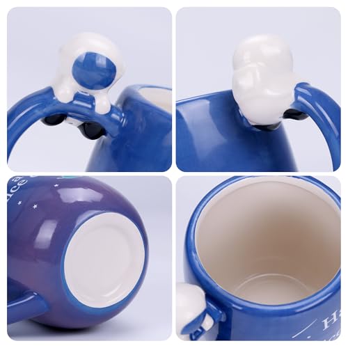 Taza de café Lavezee 16oz con 50% de descuento, diseño astronómico - Image 4